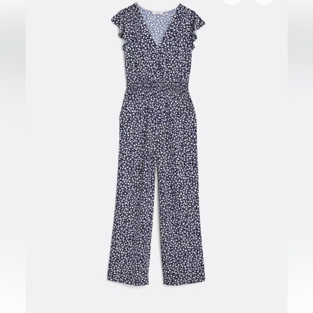 Floral Navy Jumpsuit